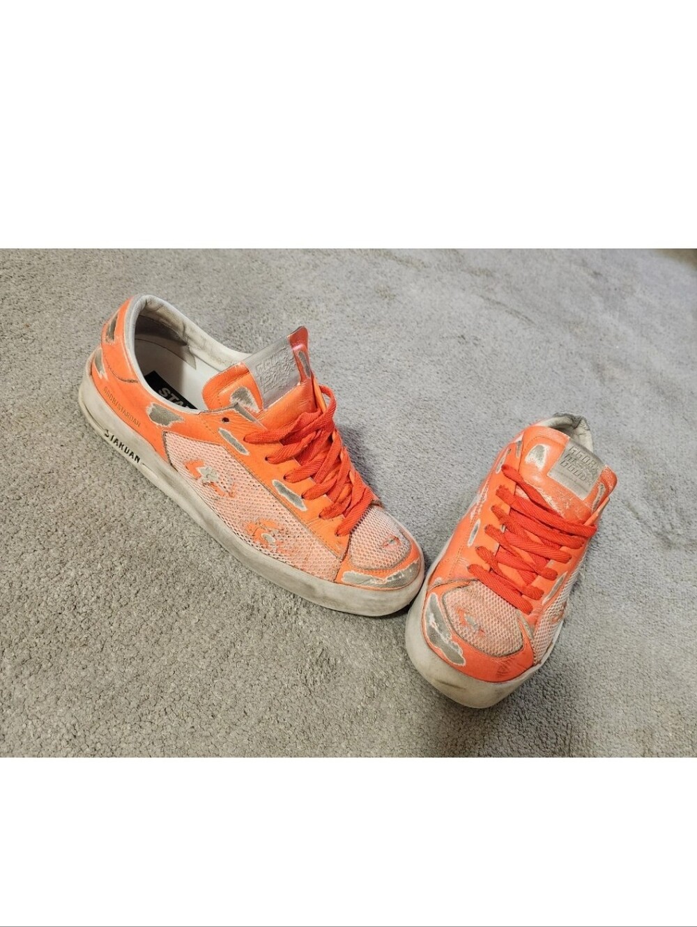 Size 8 US / 41 EU - Golden Goose Stardan Low Orange GGDB-37/2020